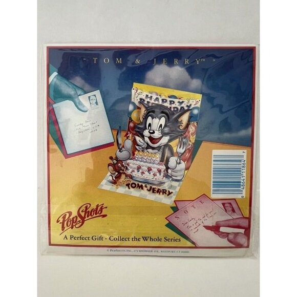 PopShots HAPPY BIRTHDAY FROM TOM & JERRY 3D Pop-Up Collectable Greeting Card‎ - Picture 1 of 3